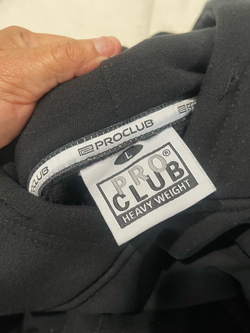 Classic Black Men's Hoodie Sweatshirt - Picture 2 of 3